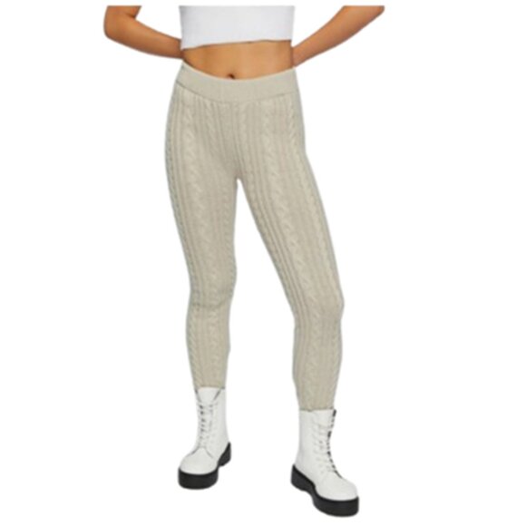 Cable Knit Ribbed Sweater Legging Pants - Picture 3 of 5